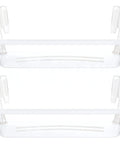 2 Pack Refrigerator Shelf Set for Frigidaire 240323002 and 240323005 clear side door bin shelves for bottom fridge racks