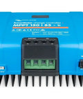 SmartSolar MPPT Tr VE 150V 85A Solar Charge Controller With Bluetooth For 12 24 36 48V Systems Top Tier Efficiency Battery Harvest Fast MPPT Tracking Ideal For Off Grid RV And Marine Power, shown in blue with connector ports visible.