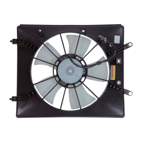 Premium Radiator Cooling Fan Assembly Fits 2003 Through 2008 Honda Pilot OE Direct Swap in black plastic with durable fan blades.