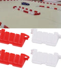 RC car circuit with red and white 120 Piece RC Car Racing Track Drift Barriers Set for Drifting Practice Durable Plastic Obstacles