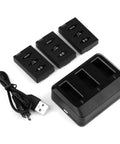 Replacement Battery Kit Three Pack 660mAh For Parrot MiniDrone Jumping Sumo Swing Mambo Rolling Spider With Rechargeable Charger