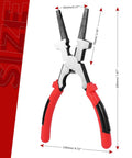 Heavy Duty MIG Welding Pliers With Insulated Handle Long Nose Wire Cutter Pro Grade Multi Function Carbon Steel Welder Pliers