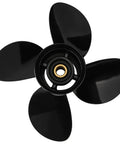 4 Blade Aluminum Outboard Propeller 14 Inch By 17 Inch With 15 Spline Fits 50 HP To 140 HP DF Series Motors Right Hand Rotation