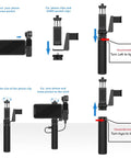 Installation steps for Power Stick Portable Power Bank For DJI Osmo Pocket 2 And 1 With 5000mAh Battery Convertible Charging Base