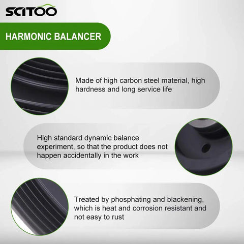 Engine Harmonic Balancer Replacement Fits Acura TSX 2004 to 2008 RSX 2002 to 2006 Honda Accord with high carbon steel material