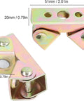 Six Pack Magnetic Welding Clamps With V-Shape Stainless Steel Fixture Set For Precise Adjustable Grip On Flat And Round Surfaces To Securely Hold Metal Pieces During Any Pro Welding Job Like A Champ, showing dimensions.