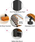 Top-Shelf Black Metal Railing Spindles With Adjustable Banister Columns For Deck Steps And Stairs Square Baluster Posts Offering 270 Degree Flexibility And A Heavy-Duty Build That Makes Installation A Breezy Task For Any Home Project showing eco-friendly finish and adjustable features.