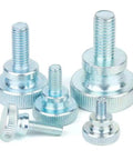 10 Pcs Knurled Thumb Screws M4 x 6mm For TV And Monitor Mounts VESA Screws Fully Threaded Zinc Plated Round Knurled Head