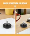 4 Pack Adjustable Swivel Leveling Feet With Anti Slip Rubber Pads for Treadmills, Fitness Equipment, tables and chairs