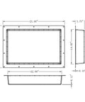 Shower Niche Shelf For Tiled Bathrooms 17 By 25 By 4 Inches Water Resistant Large Wall Niche Insert Inside 14 By 22 Inches