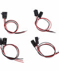 Four Pair Pro Grade Through Beam Photoelectric Switch Sensor with Infrared Beam Break Detection, cables visible
