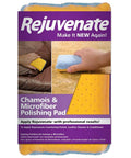 Chamois And Microfiber Cleaning And Polishing Pad For Countertops And Sinks 4 Inch By 1.75 Inch packaging with product image