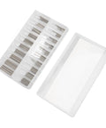 Open case of Stainless Steel Watch Band Link Pins And Spring Bar Tool Set With Durable Storage Box 300Pcs Replacement Pins 1.0mm