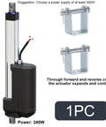 12000N Electric Linear Actuator 12V DC Bundled With Nine Hundred Millimeter Travel And IP67 Weatherproof Shield with brackets.