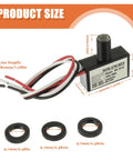 2 Pack Dusk To Dawn Photocell Light Sensor Switch For Outdoor Lighting 105V130V AC with dimensions and wiring details