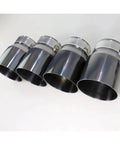 Four Piece Stainless Steel Exhaust Tips With Black Coating For BMW M2 M3 M4 Models F87 F80 F82 F83 Direct Fit Upgrade
