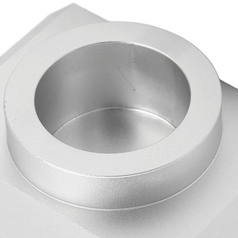 Close-up of Heavy Duty Axle Lifting Saddle Adapter For Hydraulic Bottle And Floor Jacks Portable Billet Aluminum Clamp