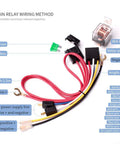 Air Horn Relay Wiring Harness Kit 12V 80A For Cars Trucks And Motorcycles 4 Pin Relay showing wiring method and components