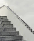 Heavy Duty Stainless Steel Handrail For Stairs And Decks Round Pipe Railing System Wall Mounted Indoor Outdoor 16 Foot Length on stairs