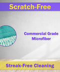 Commercial grade microfiber for Six Pack Top Shelf Heavy Duty Microfiber Dust Mop Refills with extra long fringe.