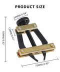 Roller Chain Breaker Kit With Holder Puller Cutter For Motorcycle Bicycle Go Kart And ATV Chains 0.25 To 0.75 Inch Pitch Replacement Disassembly Tool dimensions