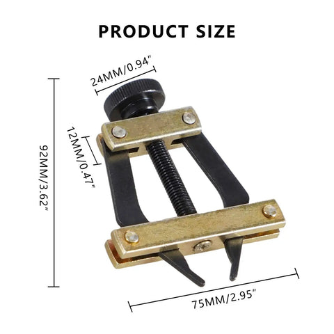 Roller Chain Breaker Kit With Holder Puller Cutter For Motorcycle Bicycle Go Kart And ATV Chains 0.25 To 0.75 Inch Pitch Replacement Disassembly Tool dimensions