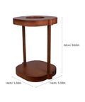 Solid Wood Coffee Filter Rack Straight Up Handcrafted Design For Pour Over Brewing And Outdoor Brew Stations, 22cm tall