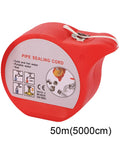 Pro Grade High Temp Pipe Repair Tape for Fast Sealing and No Leak Prevention, red spool labeled Pipe Sealing Cord, 50m length