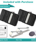 Two Pack No Fuss Garage Door Opener Remote Compatible With GT90-1 G220 MAT90 GT912 AT90 For Sears Craftsman LiftMaster Openers