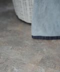 Close-up of installed Self Adhesive Marble Look Peel And Stick Floor Tiles 12 By 12 Vinyl Sticker with light beige texture