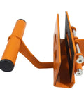 Rock Solid Heavy Duty Lifter Tool For DIY Pros And Construction Crews Auto Adjusting Jaw, orange metal design with ergonomic handle.