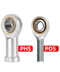 Joint Female Piston Rod End Ball Head For Universal Pneumatic Cylinders Built Tough With Strong Load Capacity Easy Install Large Swing Angle For Multi Directional Movement And Long Service Life, PHS POS