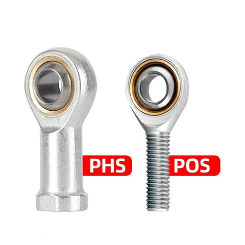 Joint Female Piston Rod End Ball Head For Universal Pneumatic Cylinders Built Tough With Strong Load Capacity Easy Install Large Swing Angle For Multi Directional Movement And Long Service Life, PHS POS