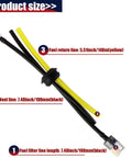 Pro Grade Fuel Tank Grommet Kit With Fuel Line Filter And Primer Bulb For Echo Blower And String Trimmer Fits 20mm Tank Hole Replacement Parts 13211546730 125527 90097 900103, featuring black and yellow lines with measurements in inches and mm