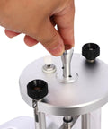 Hand operating Pro Grade Waterproof Watch Case Tester For Two Watches, Aluminum Alloy Pressure Testing Rig for precise waterproof verification