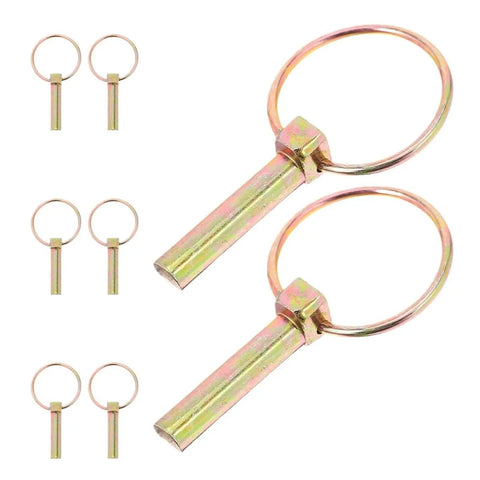 Eight-Piece O Shape Pin Heavy Duty Trailer Hitch Pin Kit 7/16 Inch By 1-3/4 Inch Pins with burr-free finish