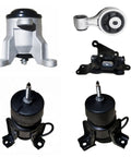 5 Piece Engine and Transmission Mount Kit to Nuke Vibrations and Silence the Rattle Cage for Nissan Altima and Maxima with 3.5L V6 Engine, showing various mount components.