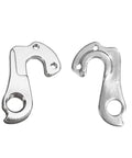 Premium Aluminum Derailleur Hanger 458 Replacement For Mountain And Road Bicycles silver pair with mounting holes