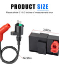 Rugged Ignition Coil Igniter CDI Box Kit For FourTrax 300 TRX300 TRX300FW ATV with dimensions shown