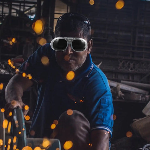 Badass Welding Goggles With Anti Splash Tinted Lenses For Arc Jobs And Shop Tasks delivering spark protection during metalwork.