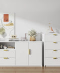 White cabinets with 20 Pack 3 Inch Gold Cabinet Handles And Drawer Pulls Finger Pulls For Cabinets Edge Pulls And Flat Drawer Handles.