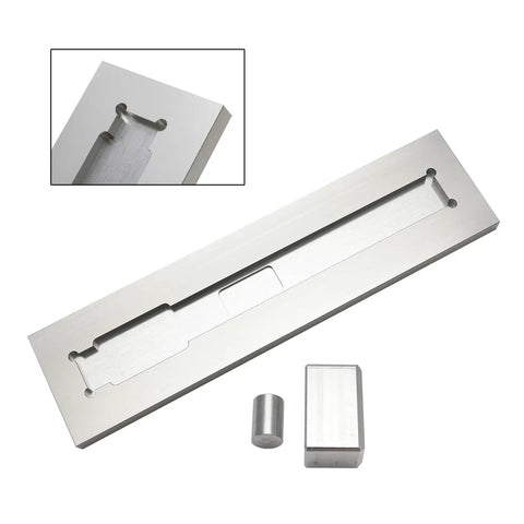 Heavy Duty Aluminum Welding Jig Set Fits PM63 Receiver Tubes precision tool with alignment slots for fabrication work.