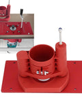 Beefed Up Router Lift System For Woodworking, Easy Lift Base Kit With Tenoning Slotting Chamfering Capabilities, Red