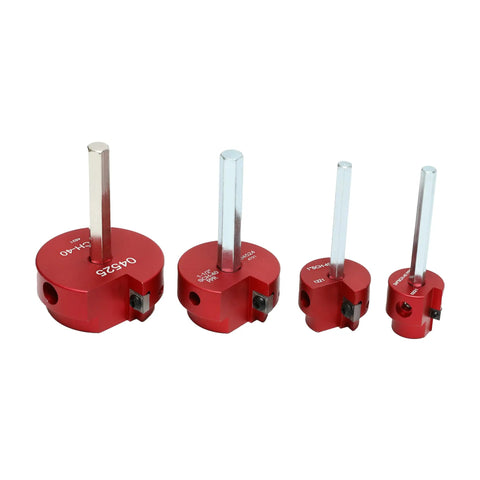 Go To Four Piece PVC Pipe Reamer Tool Set For Schedule 40 Plastic Pipes Fits 1/2 Inch Drill Includes 1 Inch 1-1/4 Inch 1-1/2 Inch And 2 Inch Reamers