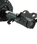 Close-up of strut from Front Steering And Suspension Kit For 2013 To 2019 Nissan Sentra Ready To Roll Front End Replacement