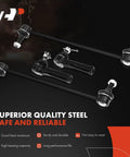 Front Suspension Kit For Honda CR V 2007 2008 2009 2010 2011 With Eight Piece Assembly Including Sway Bar Links And Lower Ball Joints Front End Upgrade Ready To Install, steel links