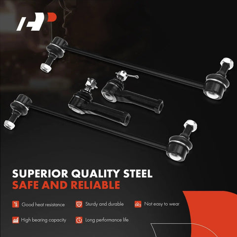 Front Suspension Kit For Honda CR V 2007 2008 2009 2010 2011 With Eight Piece Assembly Including Sway Bar Links And Lower Ball Joints Front End Upgrade Ready To Install, steel links