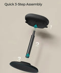 Quick assembly steps for Ergonomic Wobble Stool With Height Adjustable Desk Seat For Standing Use, 23.6 To 33.3 Inches Range