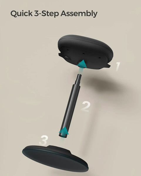 Quick assembly steps for Ergonomic Wobble Stool With Height Adjustable Desk Seat For Standing Use, 23.6 To 33.3 Inches Range