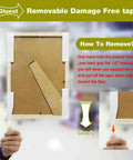 Damage Free Double Sided Tape Three Quarters Inch Wide By Twenty Feet Removable Mounting Strips For Posters Photos Art Rugs And Carpets Heavy Duty Wall Adhesive Foam Tape For Damage Free Hangs used to remove frame backing